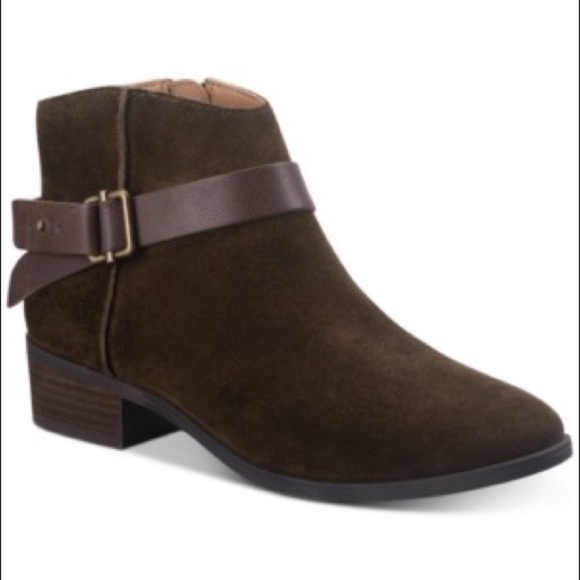 American Rag Shoes - NEW! American Rag Briana Suede Booties in Olive, Multiple Sizes